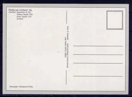 (5369) Pleißa  - unbeschrieben / Sachsen  Rathaus Kirche Teich