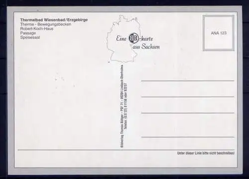 (5381) Wiesenbad  - unbeschrieben / Sachsen  Thermalbad Therme Wappen