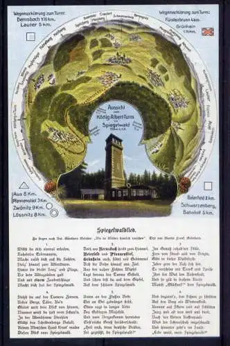 (5382) Bernsbach  - unbeschrieben / Sachsen  Spiegelwaldlied Nachdruck