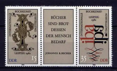 (32628) DDR Nr.2697/8 Streifen                     **  postfrisch