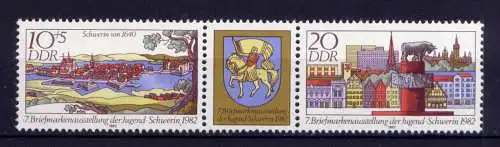 (32635) DDR Nr.2722/3 Streifen                     **  postfrisch