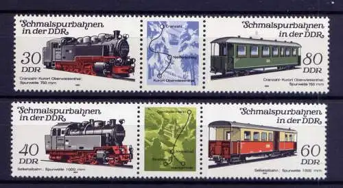 (32677) DDR Nr.2864/7 Streifen                     **  postfrisch
