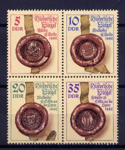 (32686) DDR Nr.2884/7 Viererblock                     **  postfrisch