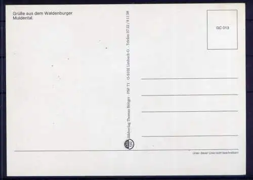 (5388) Waldenburg  - unbeschrieben / Sachsen  Kirche Rathaus Stollen