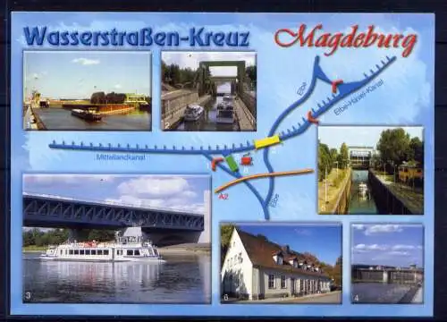 (5406) Magdeburg  - unbeschrieben / Sachsen-Anhalt Wasserstraße Gaststätte