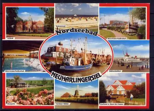 (5414) Neuharlingersiel  - unbeschrieben / Schleswig-Holstein Mühle Schiffe  Schloß Kirche