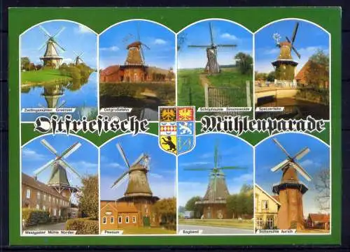 (5429) Ostfriesische Mühlen  - unbeschrieben / Schleswig-Holstein Mühle Wappen