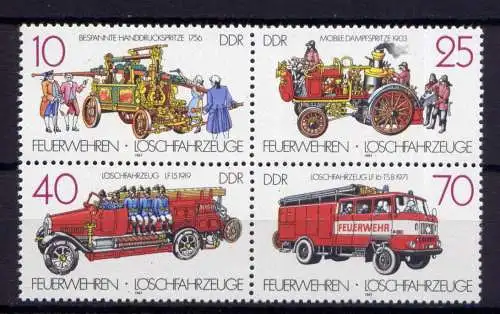 (32763) DDR Nr.3101/4 Viererblock                   **  postfrisch