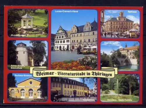 (5443) Weimar  - unbeschrieben / Thüringen Rathaus  Museum