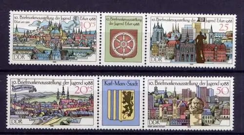 (32784) DDR Nr.3173/6 Streifen                    **  postfrisch