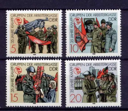 (32785) DDR Nr.3177/80                    **  postfrisch