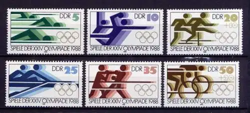 (32787) DDR Nr.3183/8                    **  postfrisch