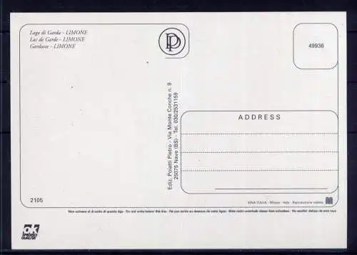 (5463) Limone  - unbeschrieben / Italien Stadtansicht Kirche Hafen