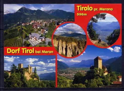 (5467) Meran  - unbeschrieben / Italien Tirol Burg Endpyramiden