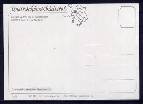 (5468) Meran  - unbeschrieben / Italien Tirol Burg Brunnen Kirche