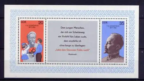(32859) DDR Nr.2252/3  Block 49                     **  postfrisch