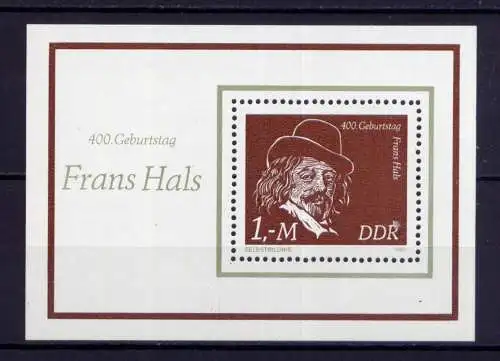 (32871) DDR Nr.2547  Block 61                     **  postfrisch