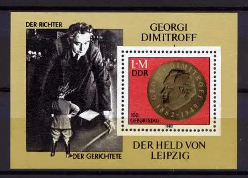 (32878) DDR Nr.2708  Block 68                     **  postfrisch