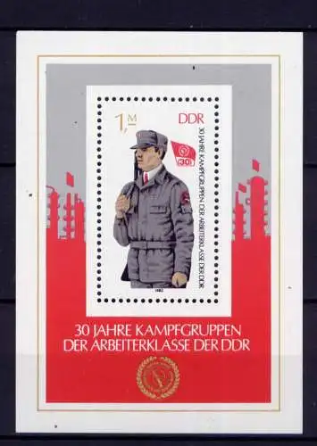 (32882) DDR Nr.2824  Block 72                     **  postfrisch