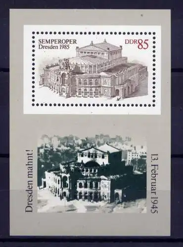 (32890) DDR Nr.2928  Block 80                    **  postfrisch