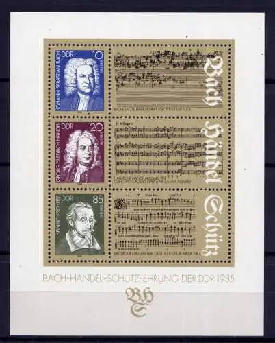 (32892) DDR Nr.2931/3  Block 81                    **  postfrisch
