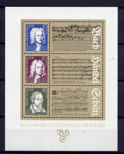 (32893) DDR Nr.2931/3  Block 81                    **  postfrisch
