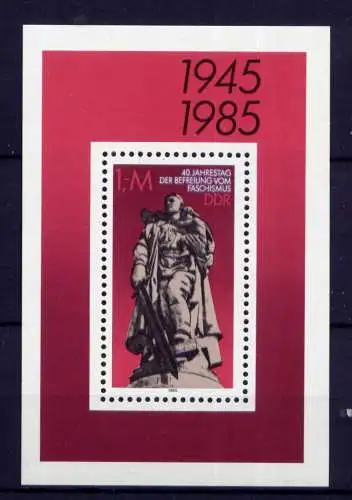 (32895) DDR Nr.2945  Block 82                    **  postfrisch