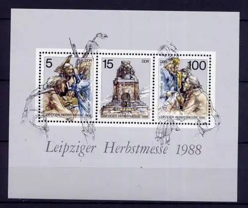 (32913) DDR Nr.3193/5  Block 95                    **  postfrisch