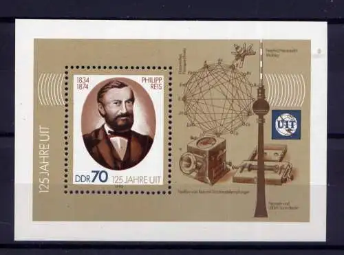 (32919) DDR Nr.3336  Block 101                    **  postfrisch