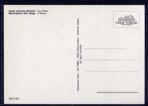 (5478) Ritten  - unbeschrieben / Italien Alto Adige Pferde Bahn Kirche