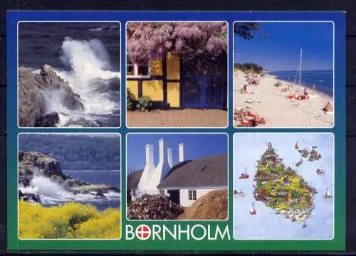 (5496) Bornholm  - unbeschrieben / Dänemark Karte Strand