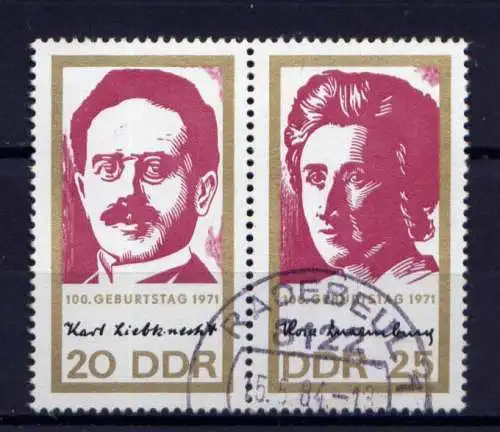 (32954) DDR Nr.1650/1 Paar                    O  gestempelt