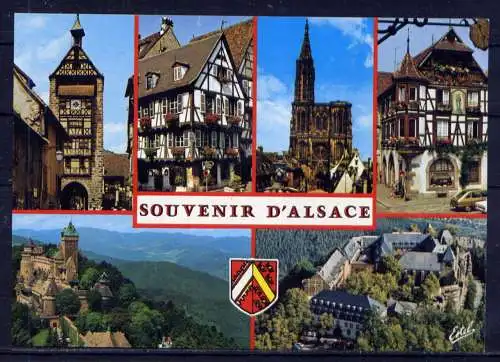 (5504) Straßburg  - unbeschrieben / Frankreich Burg Kirche Wappen