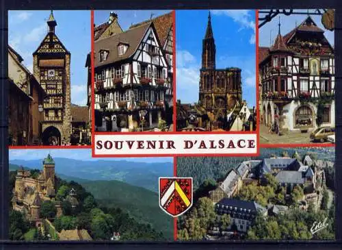 (5505) Straßburg  - unbeschrieben / Frankreich Burg Kirche Wappen