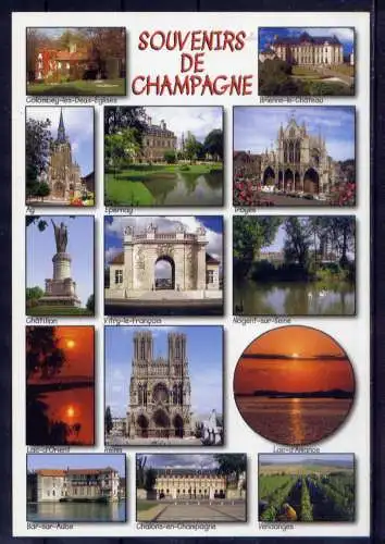 (5511) Champagne  - unbeschrieben / Frankreich Burg Schloß Kirche