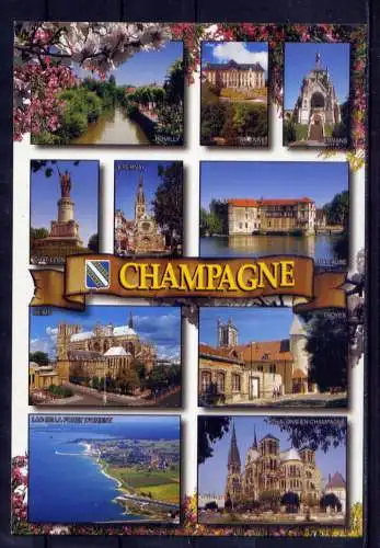 (5512) Champagne  - unbeschrieben / Frankreich Kathedrale Kirche Schloß Wappen