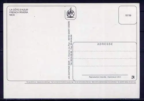 (5515) Nizza  - unbeschrieben / Frankreich Strand Wappen Cote D'Azur