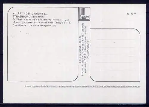 (5527) Straßburg  - unbeschrieben / Frankreich Kathedrale Kirche Rhein Fachwerk