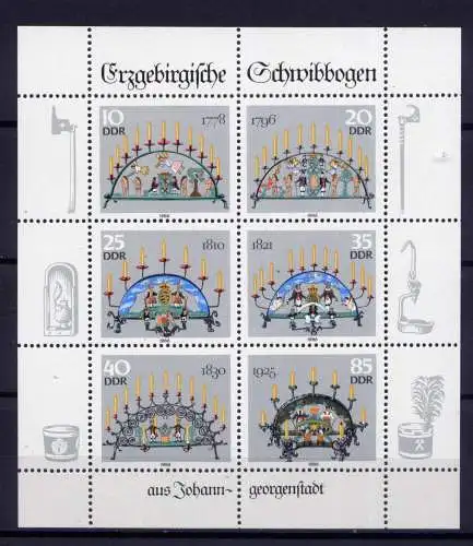 (32942) DDR Nr.3032/3  Kleinbogen                    **  postfrisch