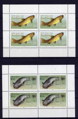 (32944) DDR Nr.3096/7  Kleinbogen                    **  postfrisch