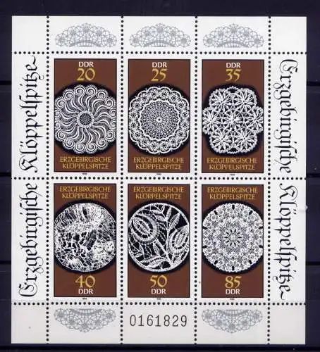 (32948) DDR Nr.3215/20  Kleinbogen                    **  postfrisch