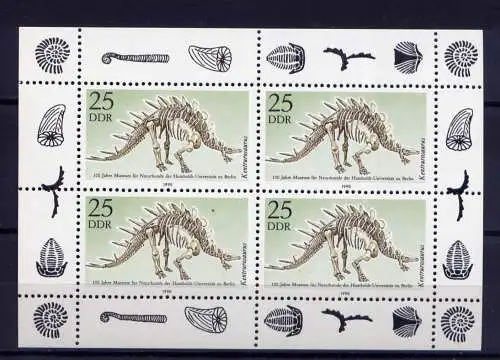 (32951) DDR Nr.3325  Kleinbogen                    **  postfrisch