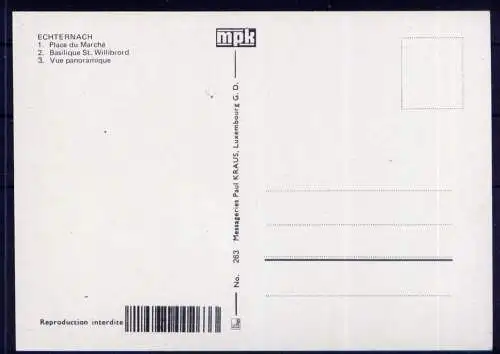 (5532) Echternach  - unbeschrieben / Luxemburg Basilika Markt