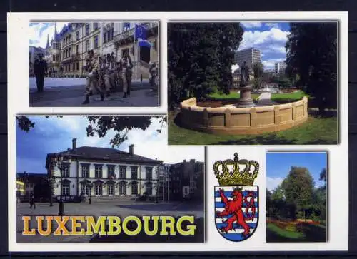 (5534) Luxembourg  - unbeschrieben / Luxemburg Statue Hotel Wappen