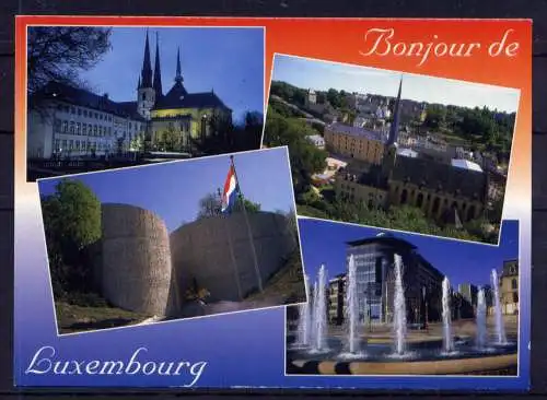 (5536) Luxembourg  - unbeschrieben / Luxemburg Kirche Fahnen