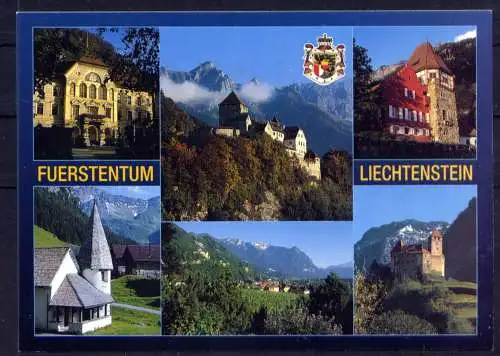 (5537) Liechtenstein  - unbeschrieben / Liechtenstein Kirche Schloß Burg Wappen