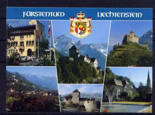 (5538) Liechtenstein  - unbeschrieben / Liechtenstein Kirche Schloß Burg Wappen