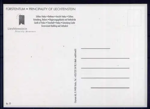 (5538) Liechtenstein  - unbeschrieben / Liechtenstein Kirche Schloß Burg Wappen