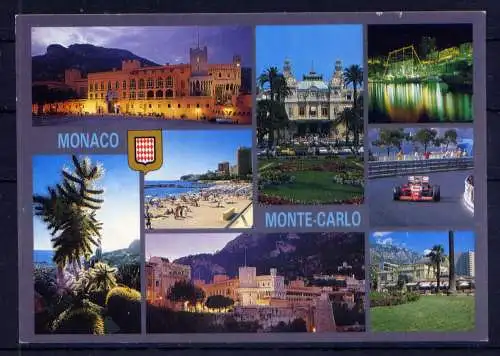 (5541) Monte Carlo  - unbeschrieben / Monaco Wappen Schloß Formel 1