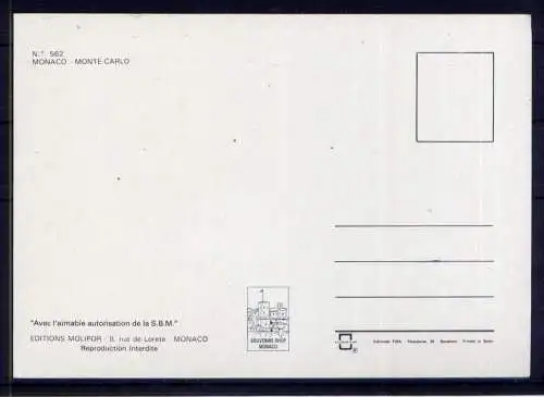 (5541) Monte Carlo  - unbeschrieben / Monaco Wappen Schloß Formel 1